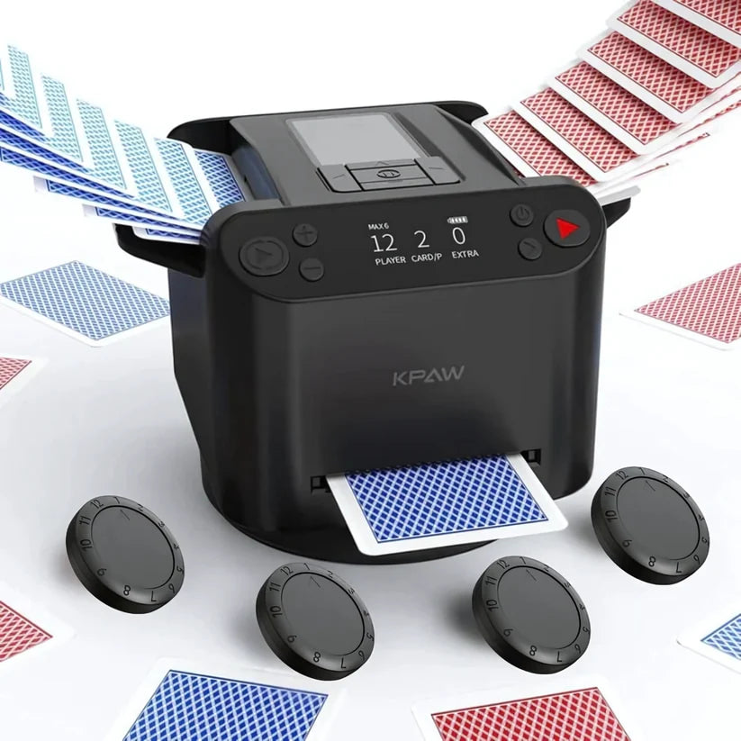 ๐ฒ 2-in-1 Automatic Card Shuffler & Dealer with Wireless Remotes