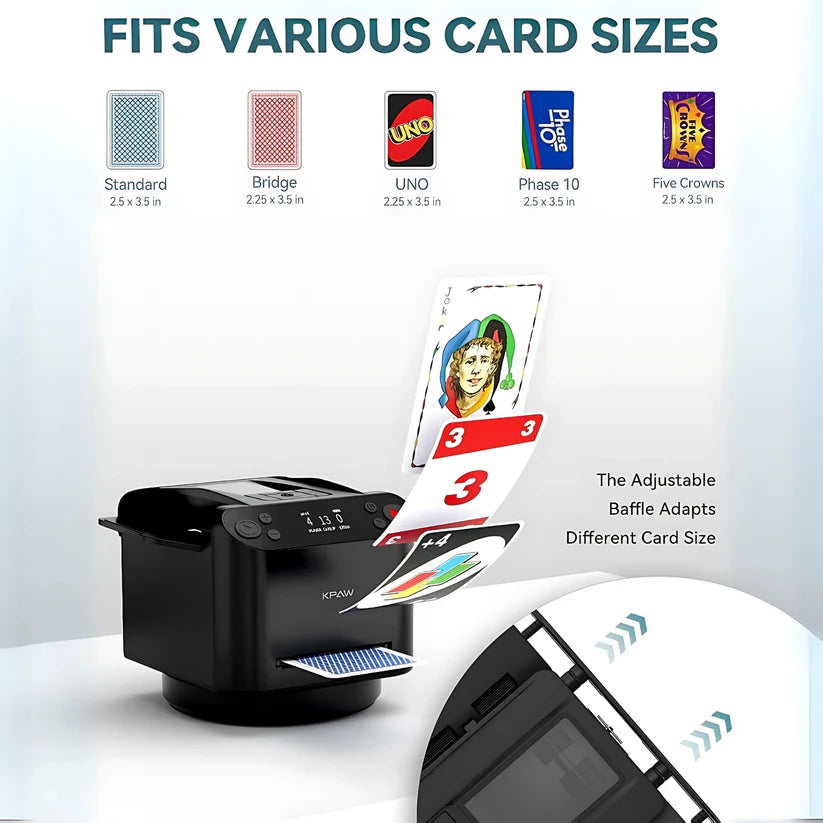 ๐ฒ 2-in-1 Automatic Card Shuffler & Dealer with Wireless Remotes