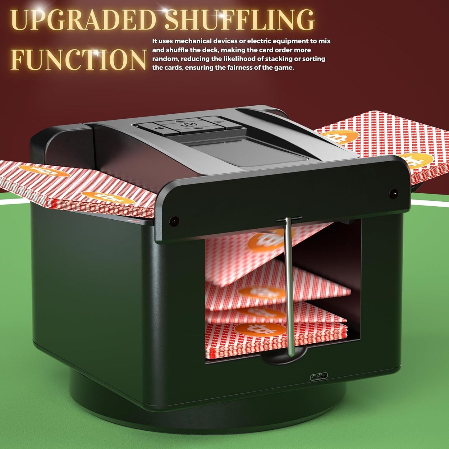 ๐ฒ 2-in-1 Automatic Card Shuffler & Dealer with Wireless Remotes