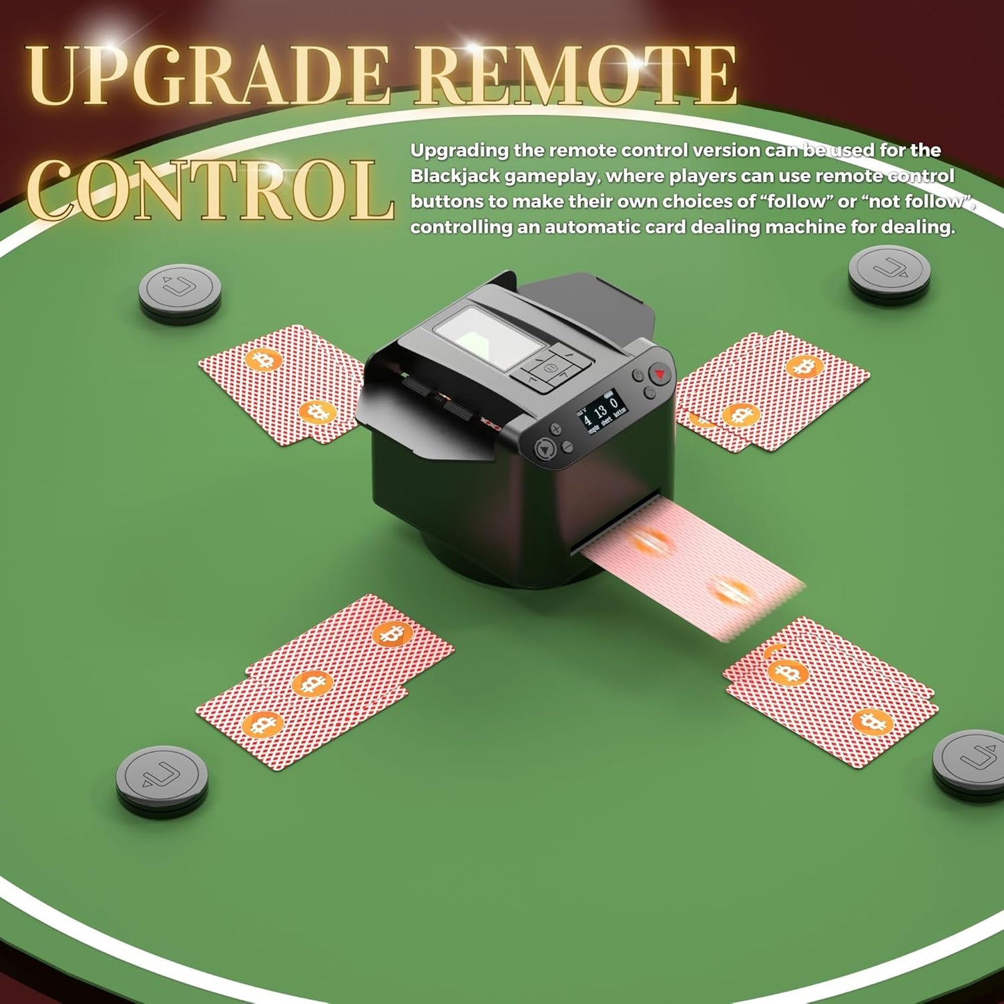 ๐ฒ 2-in-1 Automatic Card Shuffler & Dealer with Wireless Remotes