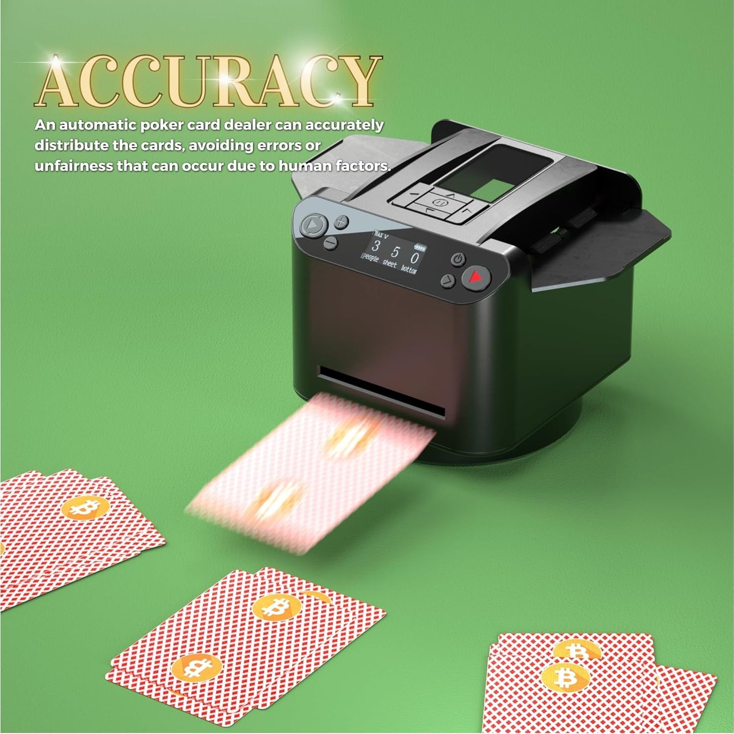 ๐ฒ 2-in-1 Automatic Card Shuffler & Dealer with Wireless Remotes