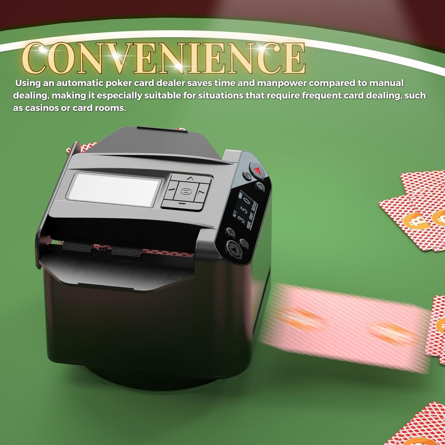 ๐ฒ 2-in-1 Automatic Card Shuffler & Dealer with Wireless Remotes